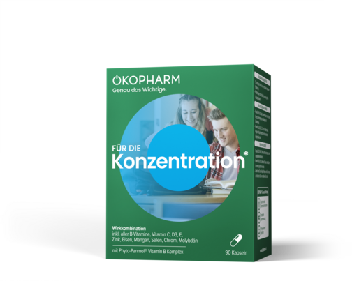 Sie sehen eine Packung Ökopharm44® Konzentration Wirkkomplex Kapseln 90ST, 90 Stück, Produktbild: 01 Ökopharm44® Konzentration Wirkkomplex Kapseln 90ST, 90 Stück, A-Nr.: 3082116 - 01