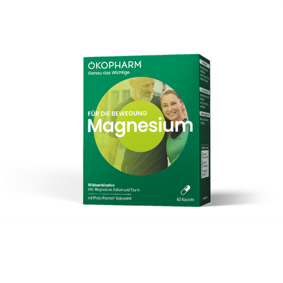 Sie sehen eine Packung Ökopharm44® Magnesium Wirkkomplex Kapseln 60 ST, 60 Stück, Produktbild: 01 Ökopharm44® Magnesium Wirkkomplex Kapseln 60 ST, 60 Stück, A-Nr.: 4099231 - 01