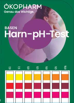 Sie sehen eine Packung Ökopharm44® Basen Harn-pH-Test Teststreifen 25 ST, 25 Stück, Produktbild: 01 Ökopharm44® Basen Harn-pH-Test Teststreifen 25 ST, 25 Stück, A-Nr.: 3118682 - 01