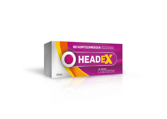 Sie sehen eine Packung HEADEX KOPFSCHMERZ ROLL-STI, 15 Milliliter, Produktbild: 01 HEADEX KOPFSCHMERZ ROLL-STI, 15 Milliliter, A-Nr.: 4891929 - 01