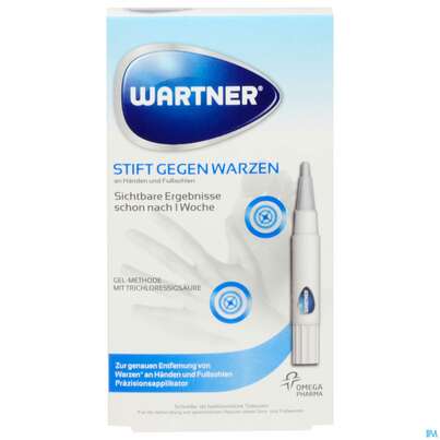 Sie sehen eine Packung Wartner Stift gegen Warzen, 1,5 Milliliter, Produktbild: 01 Wartner Stift gegen Warzen, 1,5 Milliliter, A-Nr.: 3811590 - 01