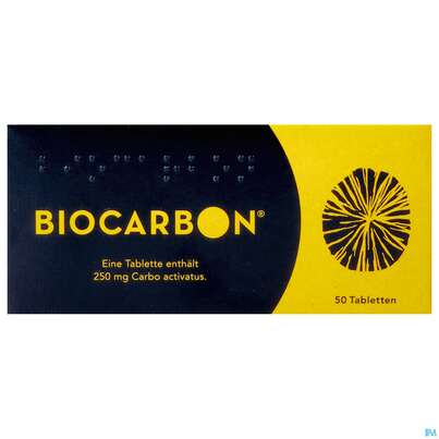 Sie sehen eine Packung BIOCARBON TBL, 50 Stück, Produktbild: 01 BIOCARBON TBL, 50 Stück, A-Nr.: 1347869 - 01