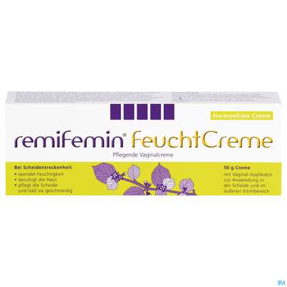 Sie sehen eine Packung REMIFEMIN FEUCHTCR VAGINAL, 50 Gramm, Produktbild: 01 REMIFEMIN FEUCHTCR VAGINAL, 50 Gramm, A-Nr.: 4265830 - 01