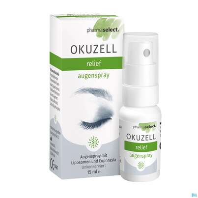 Sie sehen eine Packung OKUZELL AU-SPRAY RELIEF, 15 Milliliter, Produktbild: 02 OKUZELL AU-SPRAY RELIEF, 15 Milliliter, A-Nr.: 4830106 - 02