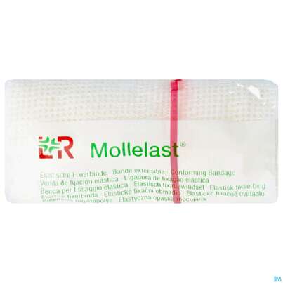 Sie sehen eine Packung Mullbinden Mollelast Cello 4mx 8cm 1st, Produktbild: 01 Mullbinden Mollelast Cello 4mx 8cm 1st, A-Nr.: 3274838 - 01