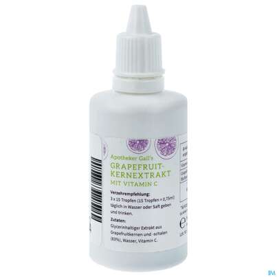 Sie sehen eine Packung GRAPEFR KERN EXTR +VIT C LSG, 50 Milliliter, Produktbild: 01 GRAPEFR KERN EXTR +VIT C LSG, 50 Milliliter, A-Nr.: 2077395 - 01
