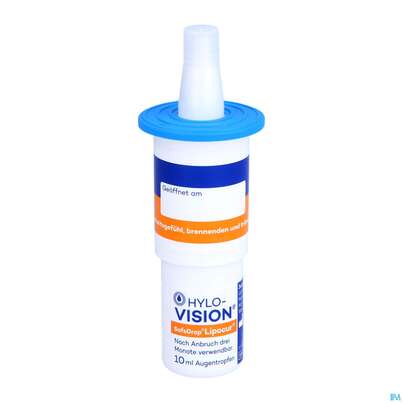 Sie sehen eine Packung Augentropfen Hylo-vision Safe Drop Lipocur 10ml 1st, Produktbild: 06 Augentropfen Hylo-vision Safe Drop Lipocur 10ml 1st, A-Nr.: 5381567 - 06