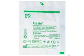 Mullkompressen Gazin Baumw.17faedig Steril 8fach 5x 5cm 2st, A-Nr.: 2569997 - 01