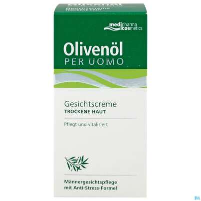 Sie sehen eine Packung Oliven Oel Dr.theiss Per Uomo Gesichtscreme 50ml, Produktbild: 01 Oliven Oel Dr.theiss Per Uomo Gesichtscreme 50ml, A-Nr.: 3626355 - 01