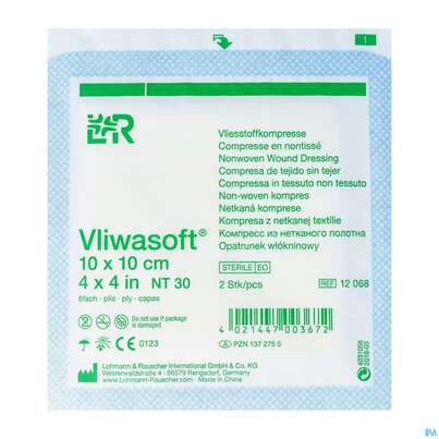 Sie sehen eine Packung VLIESK VLIWAS.6F ST 10X10, 2 Stück, Produktbild: 02 VLIESK VLIWAS.6F ST 10X10, 2 Stück, A-Nr.: 1372755 - 02