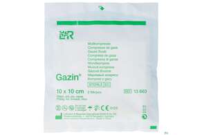 Mullkompressen Gazin Baumw.17faedig Steril 16fach 10x10cm 2st, A-Nr.: 2570144 - 01