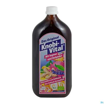 Sie sehen eine Packung Knobivital +ingwer +holunder 960ml, Produktbild: 01 Knobivital +ingwer +holunder 960ml, A-Nr.: 3826746 - 01