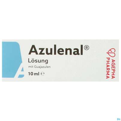 Sie sehen eine Packung AZULENAL LSG, 10 Milliliter, Produktbild: 01 AZULENAL LSG, 10 Milliliter, A-Nr.: 0005523 - 01