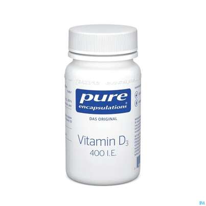 Sie sehen eine Packung Pure Encapsulations Vitamin D3 , 60 Stück, Produktbild: 01 Pure Encapsulations Vitamin D3 , 60 Stück, A-Nr.: 3379000 - 01
