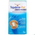 Sie sehen eine Packung 3M Tegaderm + Pad 6 x 10 cm, 5 Stück, Produktbild: 01 3M Tegaderm + Pad 6 x 10 cm, 5 Stück, A-Nr.: 2026587 - 01