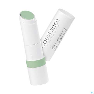 Sie sehen eine Packung Avene Couvrance Korrekturstick Gruen 3g, Produktbild: 01 Avene Couvrance Korrekturstick Gruen 3g, A-Nr.: 3796212 - 01