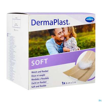 Sie sehen eine Packung Wundpflaster Dermaplast/professional Soft 5mx 8cm 1st, Produktbild: 02 Wundpflaster Dermaplast/professional Soft 5mx 8cm 1st, A-Nr.: 2994157 - 02