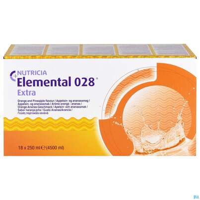 Sie sehen eine Packung Elemental 028 250ml Orange-ananas 18st, Produktbild: 01 Elemental 028 250ml Orange-ananas 18st, A-Nr.: 2285780 - 01