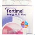 Sie sehen eine Packung Fortimel/multifibre 1,5kcal 200ml Flasche Erdbeer 4st, Produktbild: 01 Fortimel/multifibre 1,5kcal 200ml Flasche Erdbeer 4st, A-Nr.: 3237671 - 01
