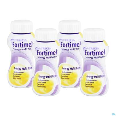Sie sehen eine Packung Fortimel/multifibre 1,5kcal 200ml Flasche Vanille 4st, Produktbild: 03 Fortimel/multifibre 1,5kcal 200ml Flasche Vanille 4st, A-Nr.: 3237731 - 03