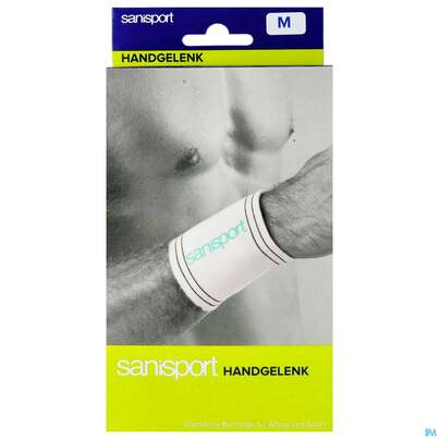 Sie sehen eine Packung Handgelenksbandagen Sanisport O.velcroverschluss Nr 222194 M 1st, Produktbild: 01 Handgelenksbandagen Sanisport O.velcroverschluss Nr 222194 M 1st, A-Nr.: 1615778 - 01