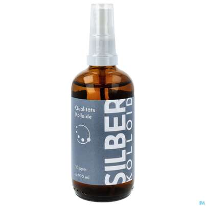 Sie sehen eine Packung Silber/a Kolloid A/10ppm Qualitaetskolloid Spray 100ml, Produktbild: 01 Silber/a Kolloid A/10ppm Qualitaetskolloid Spray 100ml, A-Nr.: 4335157 - 01
