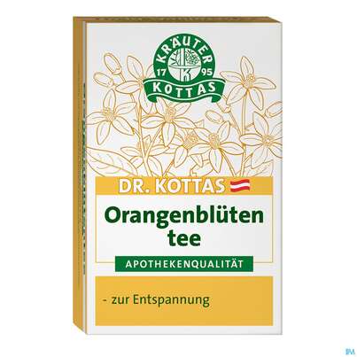 Sie sehen eine Packung Dr. Kottas Orangenblütentee, 20 Stück, Produktbild: 01 Dr. Kottas Orangenblütentee, 20 Stück, A-Nr.: 3886599 - 01