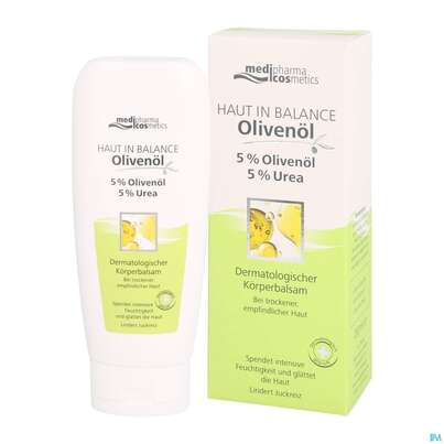 Sie sehen eine Packung Oliven Oel Dr.theiss Haut In Balance Koerperbalsam 5% 200ml, Produktbild: 06 Oliven Oel Dr.theiss Haut In Balance Koerperbalsam 5% 200ml, A-Nr.: 3282720 - 06