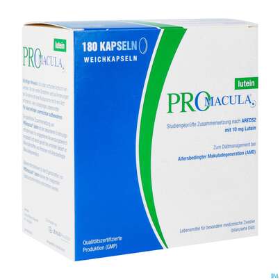 Sie sehen eine Packung PROMACULA KPS LUTEIN, 180 Stück, Produktbild: 02 PROMACULA KPS LUTEIN, 180 Stück, A-Nr.: 3022663 - 02
