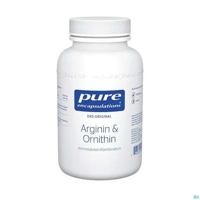 Sie sehen eine Packung Pure Encapsulations Arginin + Ornithin , 90 Stück, Produktbild: 02 Pure Encapsulations Arginin + Ornithin , 90 Stück, A-Nr.: 2604067 - 02