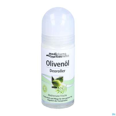 Sie sehen eine Packung Oliven Oel Dr.theiss Deoroller Mediterrane Frische 50ml, Produktbild: 03 Oliven Oel Dr.theiss Deoroller Mediterrane Frische 50ml, A-Nr.: 3254669 - 03