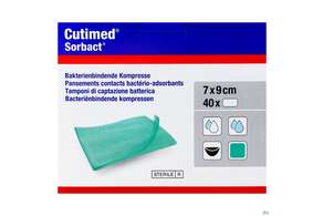 Kompressen Cutimed/sorbact Contact 7x 9cm Nr 72 40st, A-Nr.: 2996067 - 01