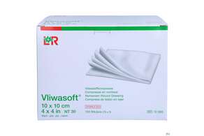Vlieskompressen Vliwasoft 4fach Steril 10x 10cm 150st, A-Nr.: 1647962 - 01