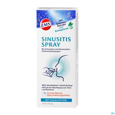 Sie sehen eine Packung EMS NA-SPRAY SINUSITIS +EUK, 15 Milliliter, Produktbild: 02 EMS NA-SPRAY SINUSITIS +EUK, 15 Milliliter, A-Nr.: 4535867 - 02