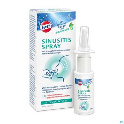 Sie sehen eine Packung EMS NA-SPRAY SINUSITIS +EUK, 15 Milliliter, Produktbild: 04 EMS NA-SPRAY SINUSITIS +EUK, 15 Milliliter, A-Nr.: 4535867 - 04