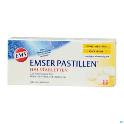 Sie sehen eine Packung EMSER PAS ZUFR +VANILLE, 30 Stück, Produktbild: 02 EMSER PAS ZUFR +VANILLE, 30 Stück, A-Nr.: 4371265 - 02