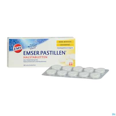 Sie sehen eine Packung EMSER PAS ZUFR +VANILLE, 30 Stück, Produktbild: 04 EMSER PAS ZUFR +VANILLE, 30 Stück, A-Nr.: 4371265 - 04