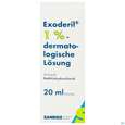 Sie sehen eine Packung EXODERIL DERM LSG 1%, 20 Milliliter, Produktbild: 01 EXODERIL DERM LSG 1%, 20 Milliliter, A-Nr.: 1130130 - 01