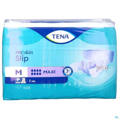 Sie sehen eine Packung Inkontinenz Tena Slip Maxi M 710511 24st, Produktbild: 01 Inkontinenz Tena Slip Maxi M 710511 24st, A-Nr.: 3336887 - 01
