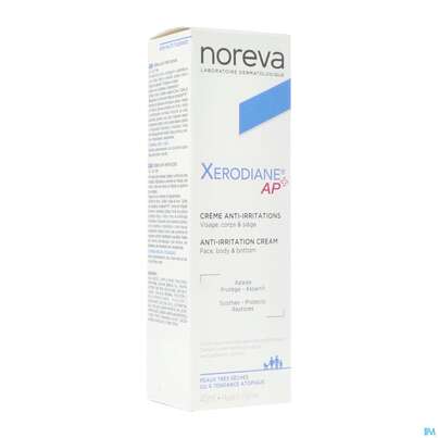 Sie sehen eine Packung Noreva Xerodiane Ap+ Reizmindernde Creme 40ml, Produktbild: 03 Noreva Xerodiane Ap+ Reizmindernde Creme 40ml, A-Nr.: 4606828 - 03