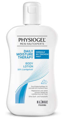 Sie sehen eine Packung PHYSIOGEL® Daily Moisture Therapy Body Lotion für normale bis trockene Haut, Produktbild: 01 PHYSIOGEL® Daily Moisture Therapy Body Lotion für normale bis trockene Haut, A-Nr.: 2703071 - 01