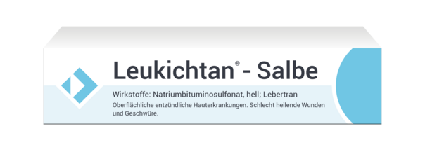Sie sehen eine Packung LEUKICHTAN® Salbe, 40 Gramm, Produktbild: 01 LEUKICHTAN® Salbe, 40 Gramm, A-Nr.: 1294328 - 01