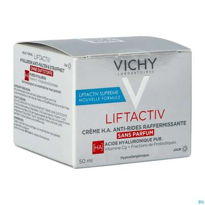 Sie sehen eine Packung Vichy Liftactiv Hyaluron Creme Ohne Duftstoffe 50ml, Produktbild: 06 Vichy Liftactiv Hyaluron Creme Ohne Duftstoffe 50ml, A-Nr.: 5686290 - 06