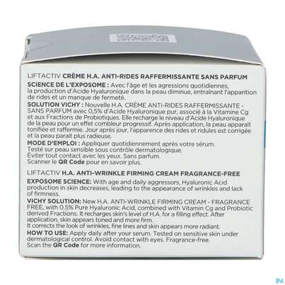 Sie sehen eine Packung Vichy Liftactiv Hyaluron Creme Ohne Duftstoffe 50ml, Produktbild: 07 Vichy Liftactiv Hyaluron Creme Ohne Duftstoffe 50ml, A-Nr.: 5686290 - 07