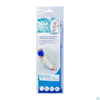 Sie sehen eine Packung Duschschutz Illa +klebeverschluss Fuss/knoechel 5st, Produktbild: 02 Duschschutz Illa +klebeverschluss Fuss/knoechel 5st, A-Nr.: 0878211 - 02