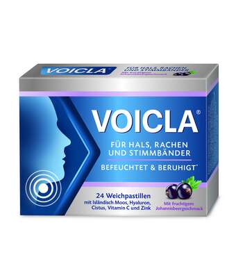 Sie sehen eine Packung VOICLA® Johannisbeere, Produktbild: 01 VOICLA® Johannisbeere, A-Nr.: 5852593 - 01
