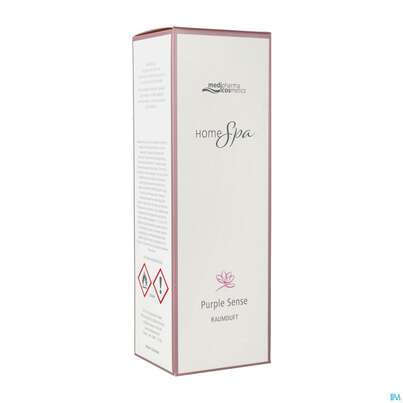 Sie sehen eine Packung Medipharma Cosmetics Home Spa Purple Sense Raumduft 100ml, Produktbild: 02 Medipharma Cosmetics Home Spa Purple Sense Raumduft 100ml, A-Nr.: 5856987 - 02