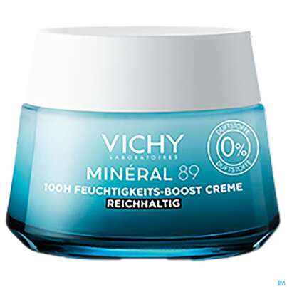 Sie sehen eine Packung Vichy Mineral 89 Creme Ohne Duftstoffe Reichhaltig 50ml, Produktbild: 01 Vichy Mineral 89 Creme Ohne Duftstoffe Reichhaltig 50ml, A-Nr.: 5808385 - 01