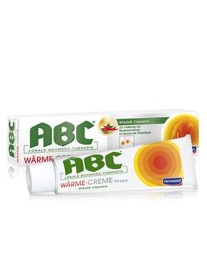 Sie sehen eine Packung Hansaplast ABC Wärme-Creme, 50 Gramm, Produktbild: 01 Hansaplast ABC Wärme-Creme, 50 Gramm, A-Nr.: 3144509 - 01
