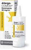 Sie sehen eine Packung Allergo-Comod Nasenspray, 15 Milliliter, Produktbild: 01 Allergo-Comod Nasenspray, 15 Milliliter, A-Nr.: 2444540 - 01